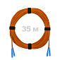 Патч-корд оптический армированный бронированный SC/UPC-SC/UPC MM (OM2) Duplex 2.0mm LSZH, 35 м.