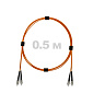 Патч-корд оптический армированный бронированный FC/UPC-FC/UPC MM (OM2) Duplex 3.0mm LSZH, 0.5 м.