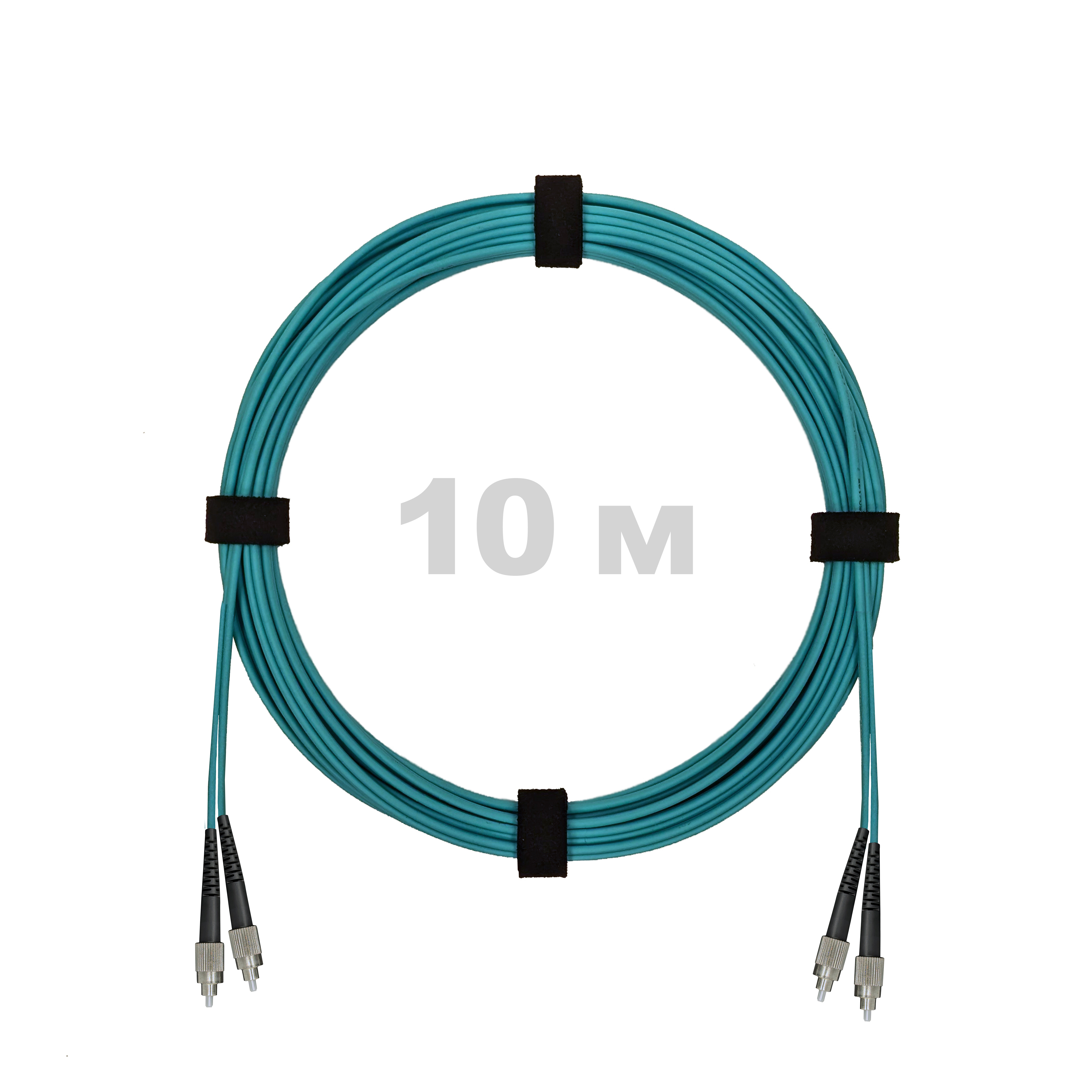 Патч-корд оптический армированный бронированный FC/UPC-FC/UPC MM (OM3) Duplex 3.0mm LSZH, 10 м.