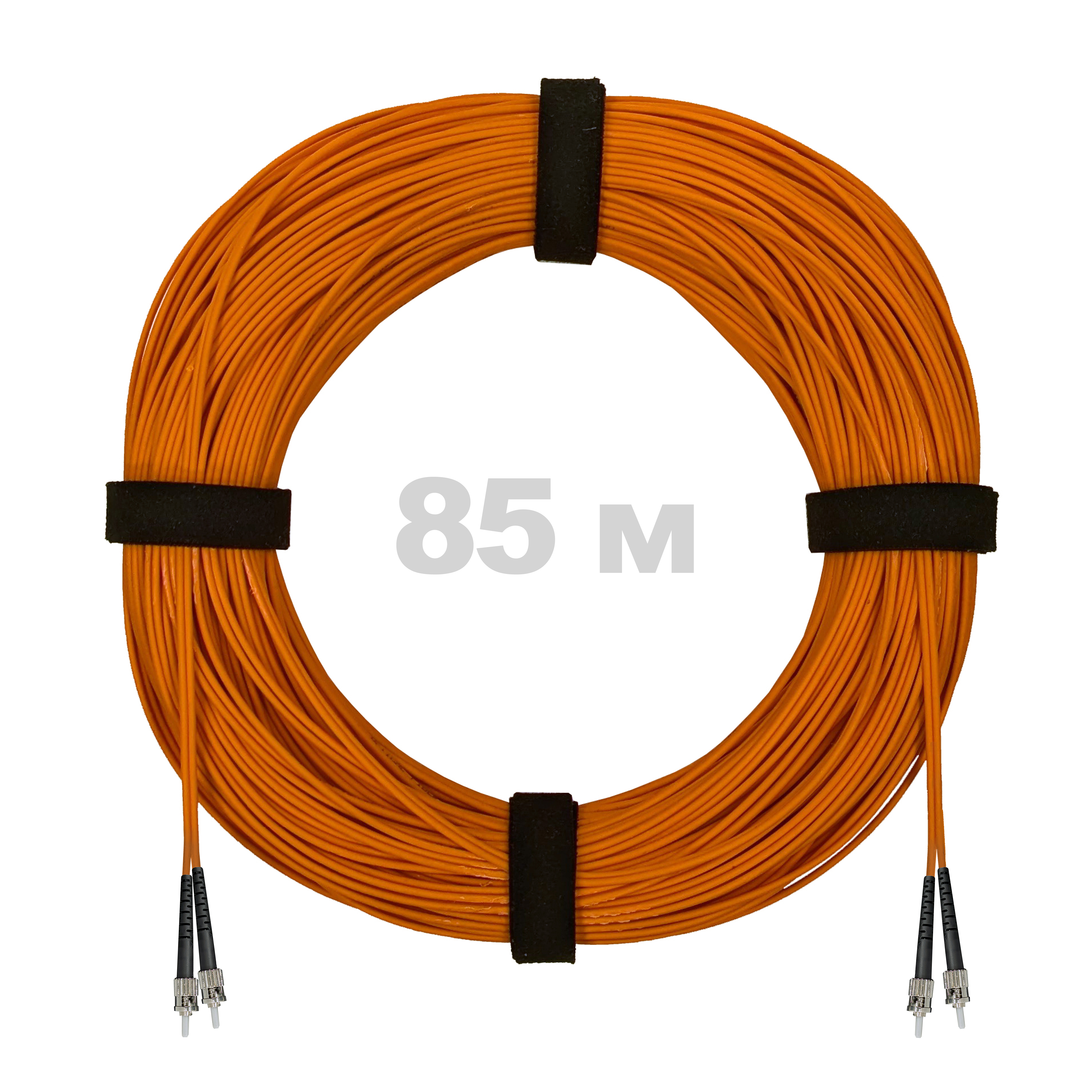 Патч-корд оптический ST/PC-ST/PC MM (OM2) 3mm duplex LSZH,  85 м.