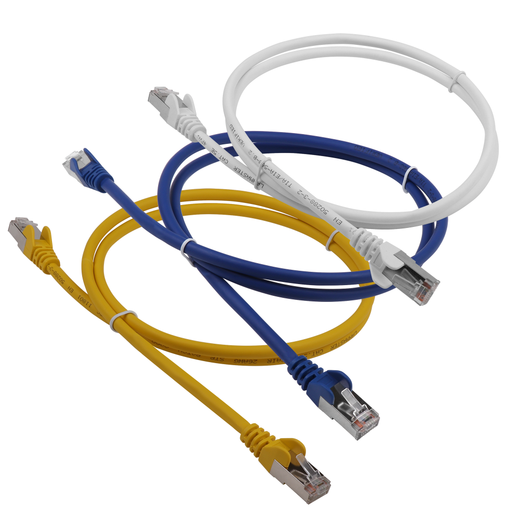 Патч-корд LANMASTER LSZH FTP кат.5e, 1.0 м, желтый