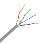 Кабель UTP, 4 пары, Кат. 5e, LSZH, серый, 305м в кат., LANMASTER LAN-5EUTP-LSZH-GY