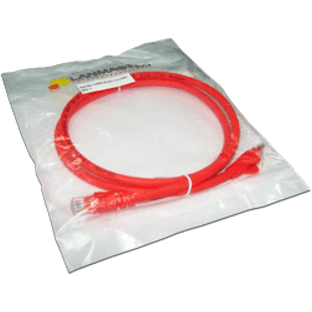 Патч-корд LANMASTER LSZH UTP кат.6, с заливными колпачками, 1.0 м, оранжевый__