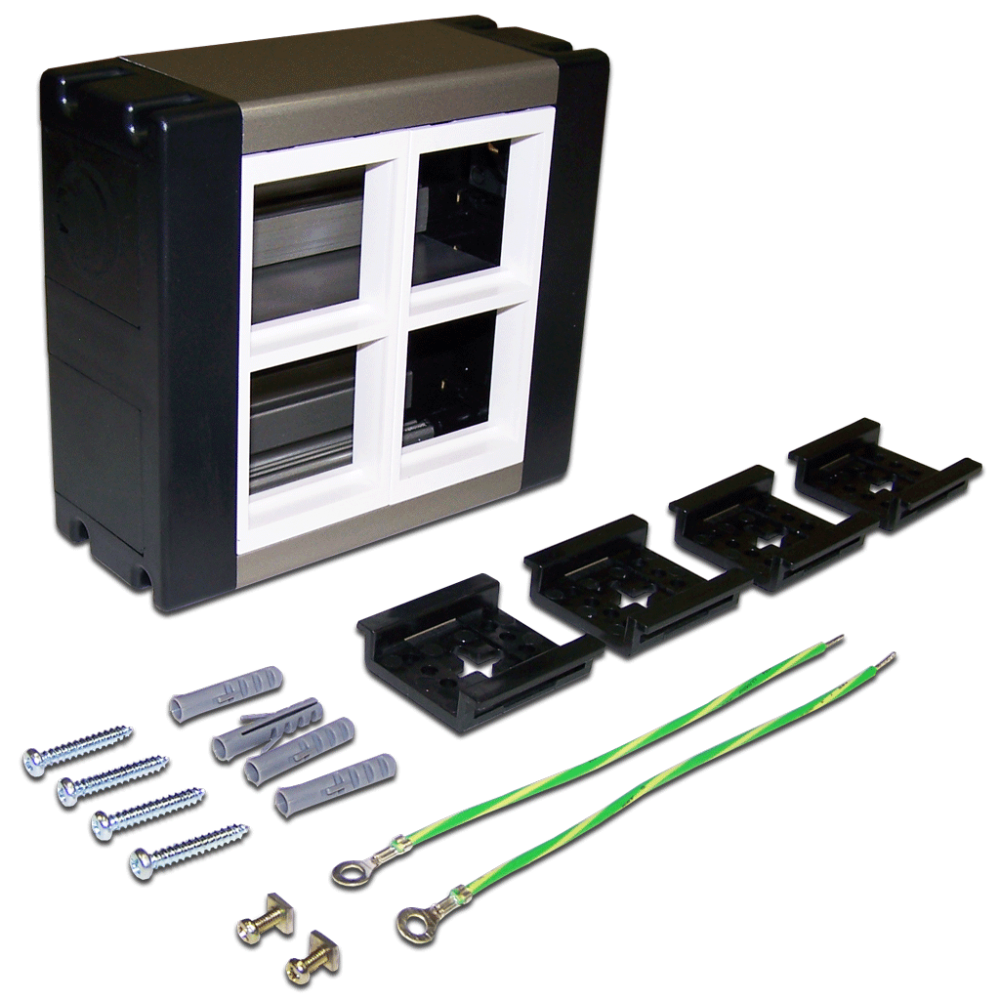 Настенный блок, сдвоенный, на 8 модулей Mosaic 45x45__