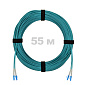 Патч-корд оптический LC/UPC-LC/UPC MM (OM3) 3mm duplex LSZH,  55 м.