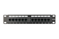 Патч-панель UTP 10" 1U 12 портов RJ-45 110 тип Cat.5e  TWIST