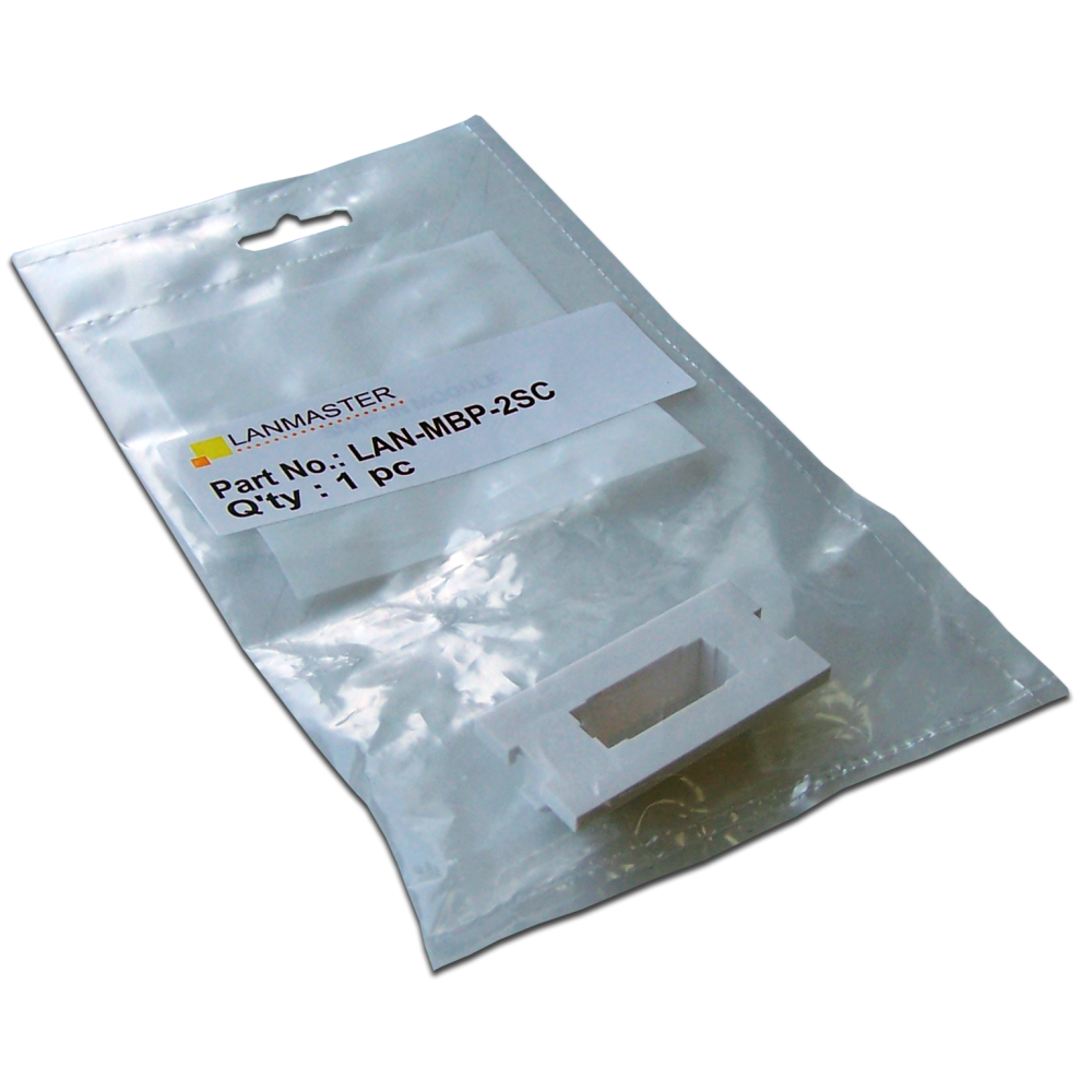 Вставка модульная под дуплексный адаптер SC в розетку LAN-MB, белая__