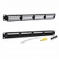 Патч-панель TWT-PP24UTP/6 19", 24 порта RJ-45, категория 6, UTP, 1U,
