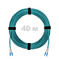 Патч-корд оптический LC/UPC-LC/UPC MM (OM3) 3mm duplex LSZH,  40 м.