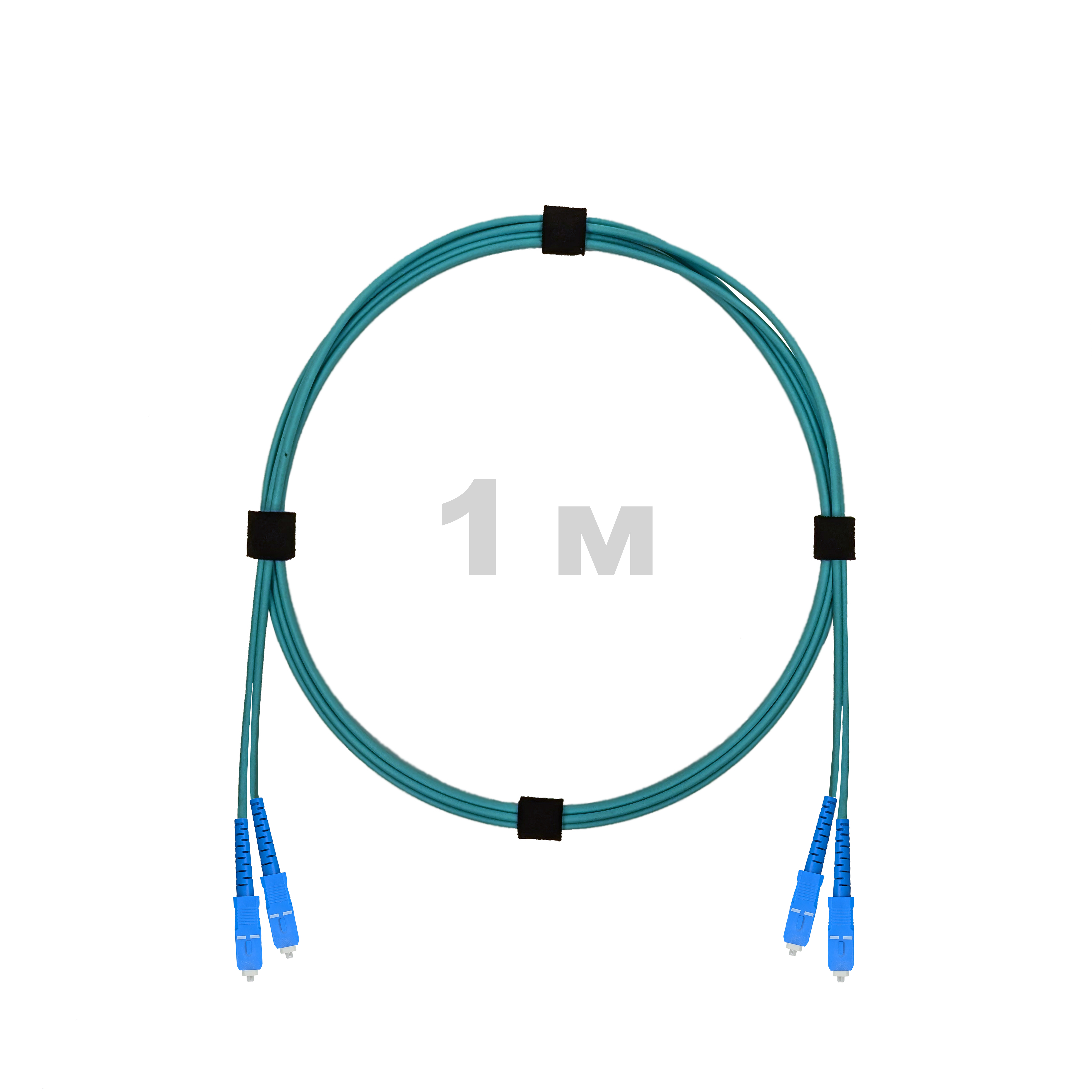 Патч-корд оптический армированный бронированный SC/UPC-SC/UPC MM (OM3) Duplex 3.0mm LSZH, 1 м.