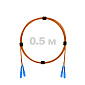 Патч-корд оптический SC/UPC-SC/UPC MM (OM2) 2mm duplex LSZH,  0.5 м.
