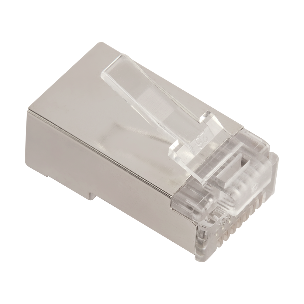 Коннектор RJ45 тип EZ, 8P8C, STP, Cat.5e, универсальный, покрытие 50 микрон,100 шт.