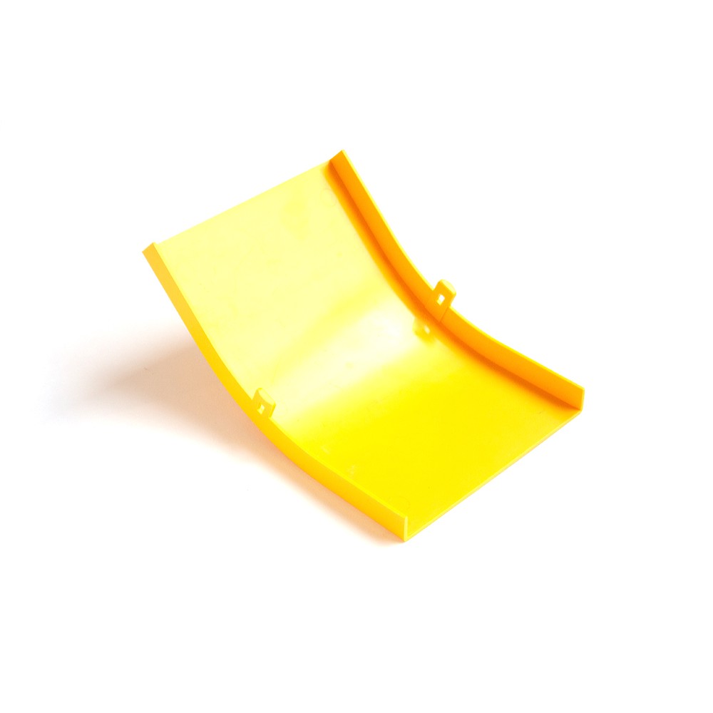 Крышка внешнего изгиба 45° оптического лотка 240 мм, желтая__
