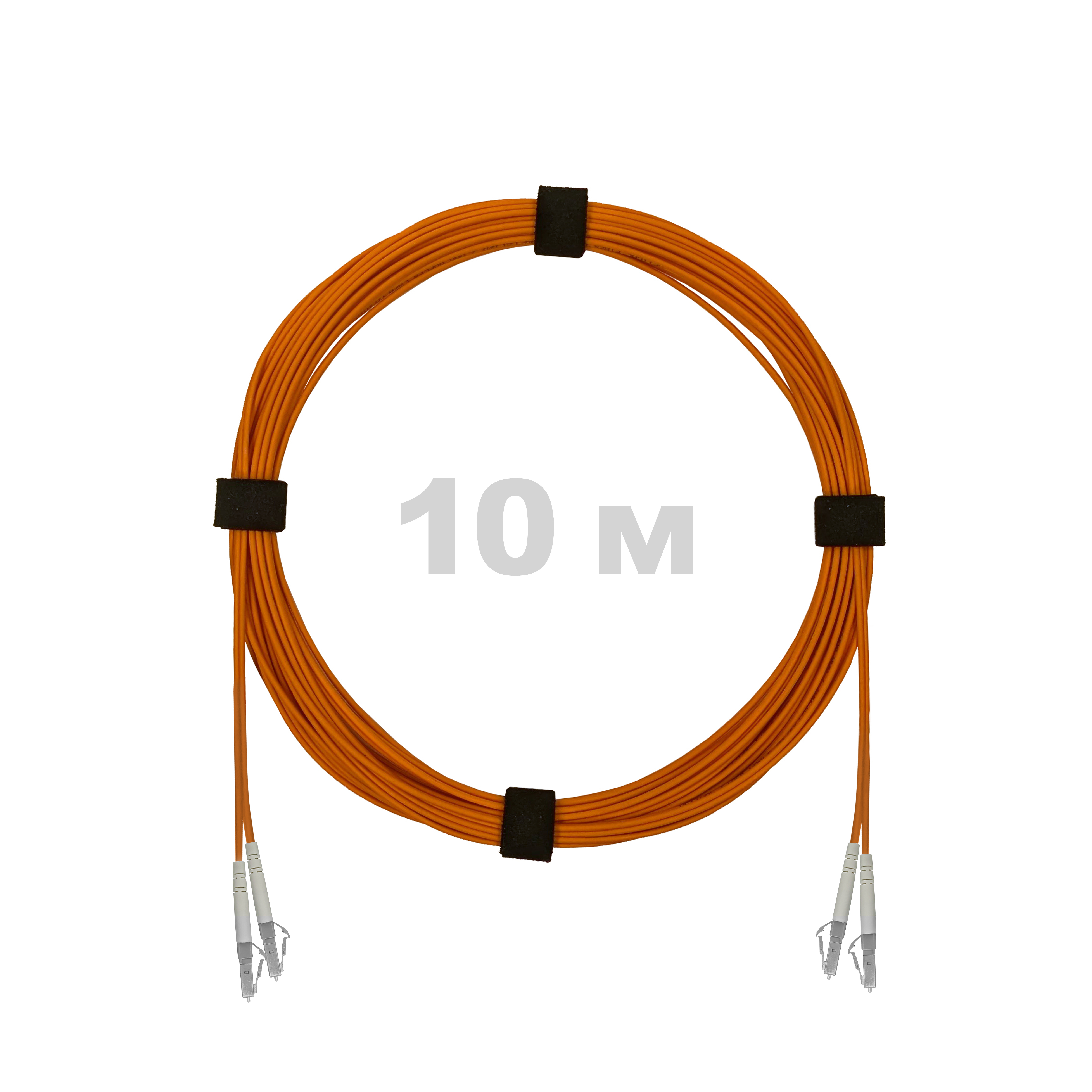 Патч-корд оптический LC/UPC-LC/UPC MM (OM2) 2mm duplex LSZH,  10 м.