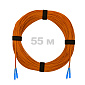 Патч-корд оптический SC/UPC-SC/UPC MM (OM2) 3mm duplex LSZH,  55 м.