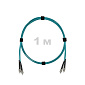 Патч-корд оптический FC/UPC-FC/UPC MM (OM3) 3mm duplex LSZH,  1 м.