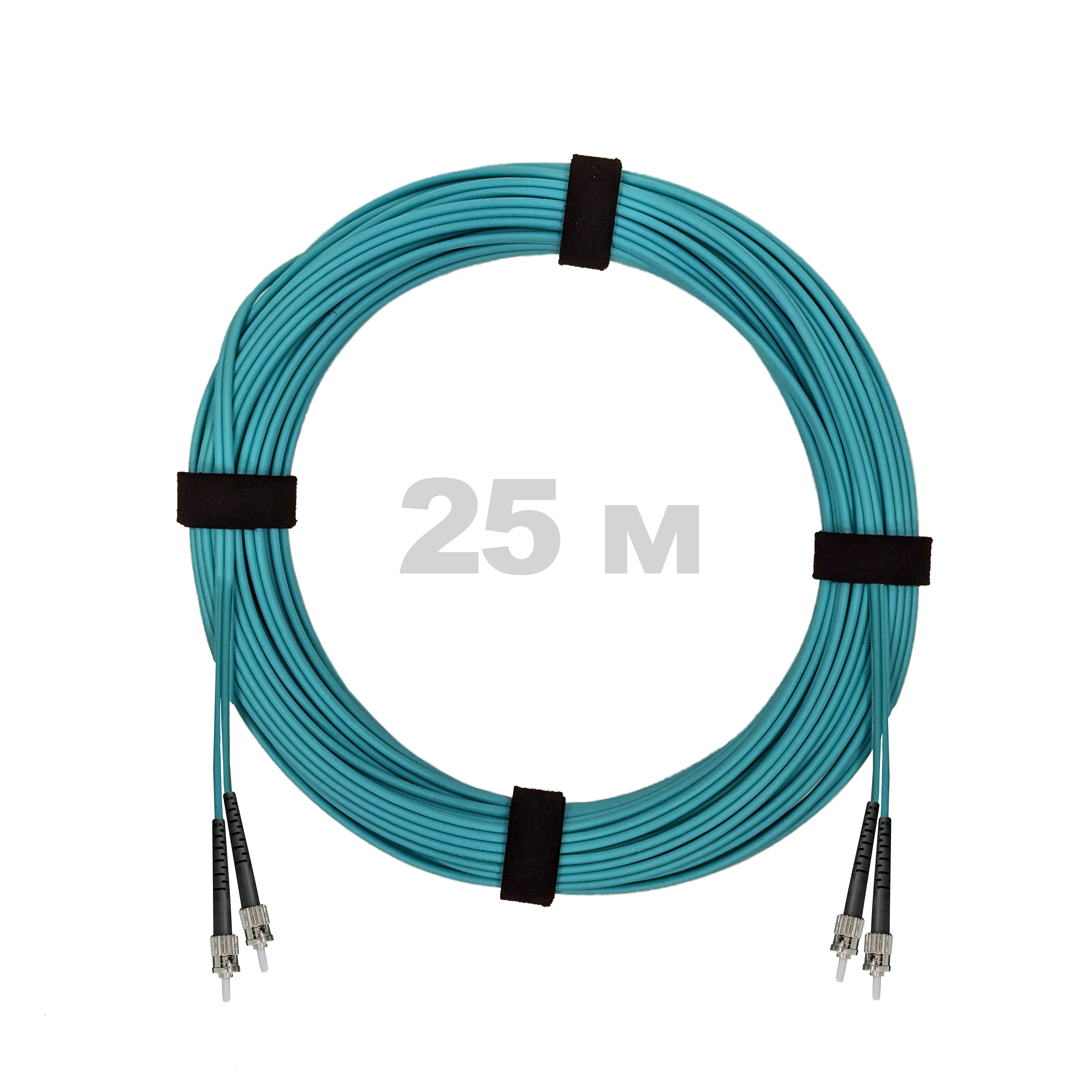 Патч-корд оптический армированный бронированный ST/PC-ST/PC MM (OM3) Duplex 3.0mm LSZH, 25 м.