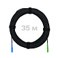 Патч-корд оптический FTTH комбинированный, диэлектрик FRP, G.657 LSZH SC/APC-SC/UPC, черный 35 м