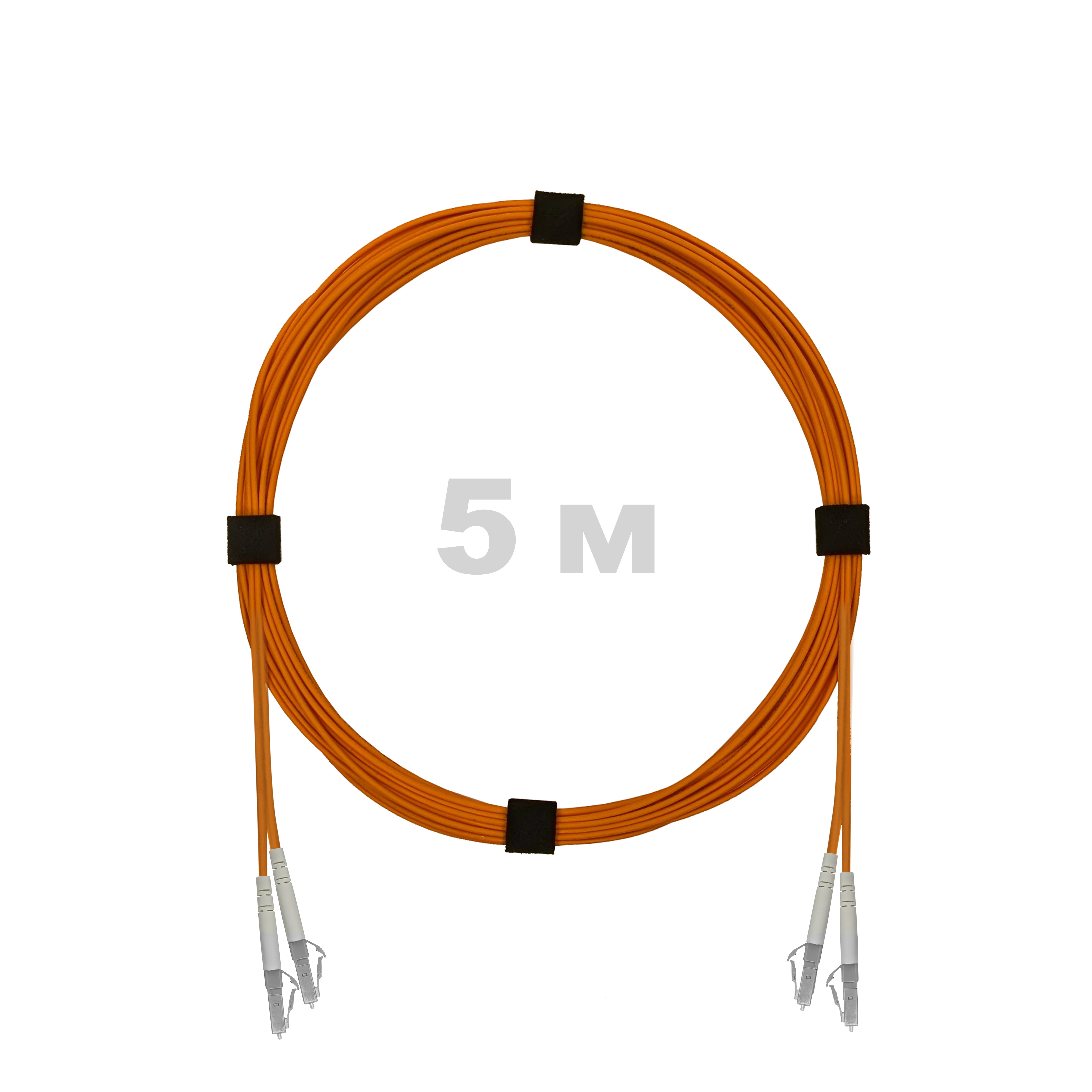 Патч-корд оптический армированный бронированный LC/UPC-LC/UPC MM (OM2) Duplex 3.0mm LSZH, 5 м.