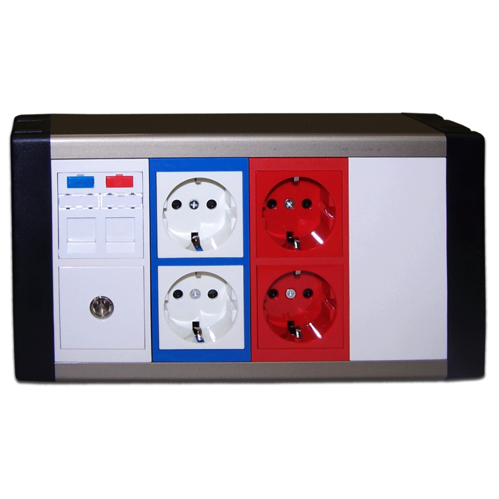 Настенный блок, сдвоенный, на 8 модулей Mosaic 45x45