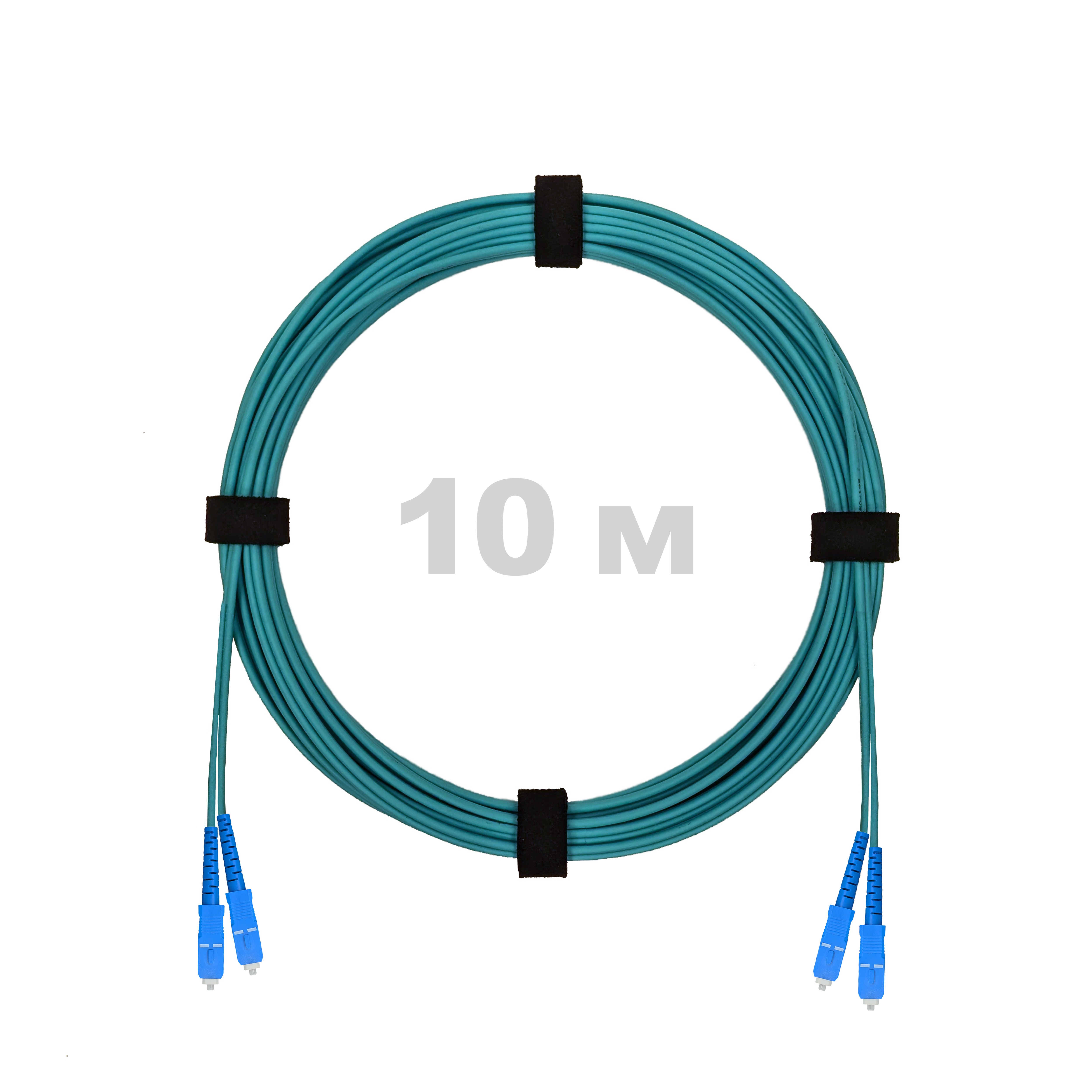 Патч-корд оптический армированный бронированный SC/UPC-SC/UPC MM (OM3) Duplex 3.0mm LSZH, 10 м.