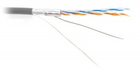 Витя пара FUTP2-C5-S24-IN-PVC-GY-500 FTP 2 пары внутренняя Hyperline Cat.5 24 AWG одножильная с экраном