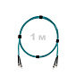 Патч-корд оптический ST/PC-ST/PC MM (OM3) 2mm duplex LSZH,  1 м.