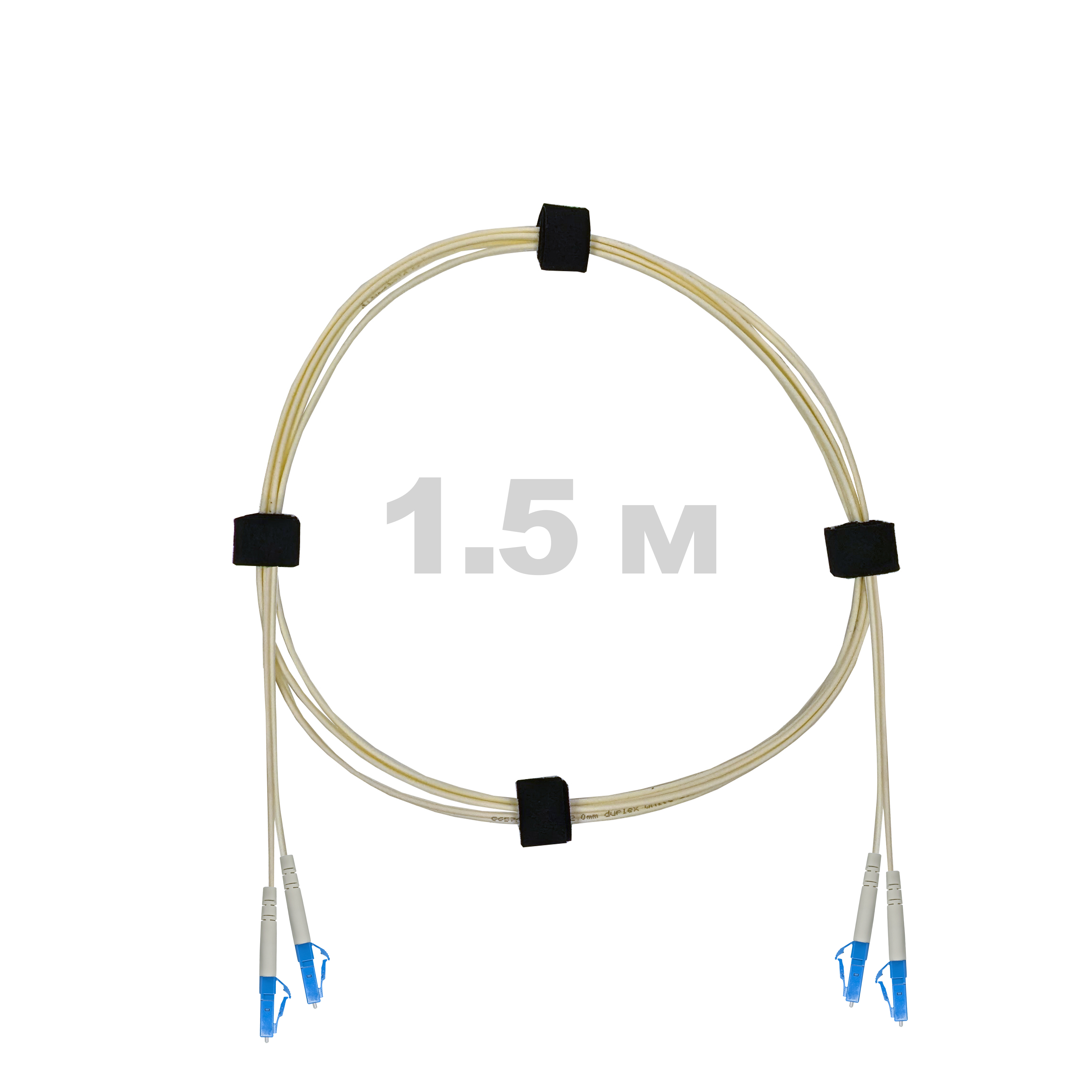 Патч-корд оптический LC/UPC-LC/UPC SM (G657.A1) 2mm DX LSZH 1,5 м