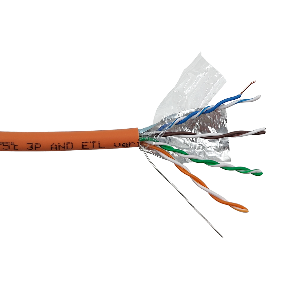 Кабель FTP, 4 пары, Кат. 5e, LSZH, оранжевый, 305м в кат., LANMASTER LAN-5EFTP-LSZH-OR