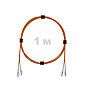Патч-корд оптический LC/UPC-LC/UPC MM (OM2) 2mm duplex LSZH,  1 м.