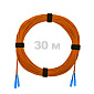 Патч-корд оптический армированный бронированный SC/UPC-SC/UPC MM (OM2) Duplex 2.0mm LSZH, 30 м.