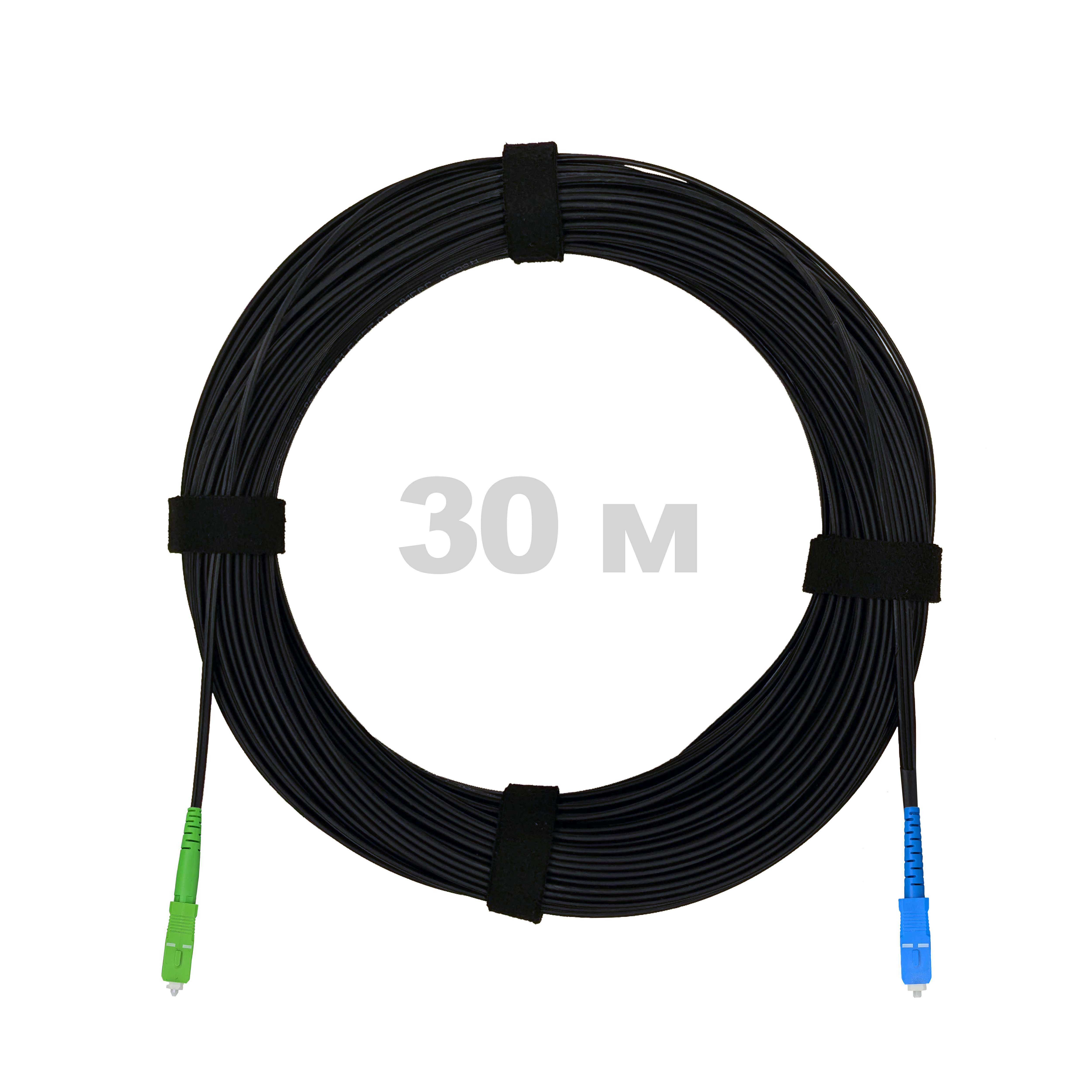 ПКО FTTH 2 проволоки с ВСЭ, проволока, 657 LSZH SC/APC-SC/UPC, черный 30 м