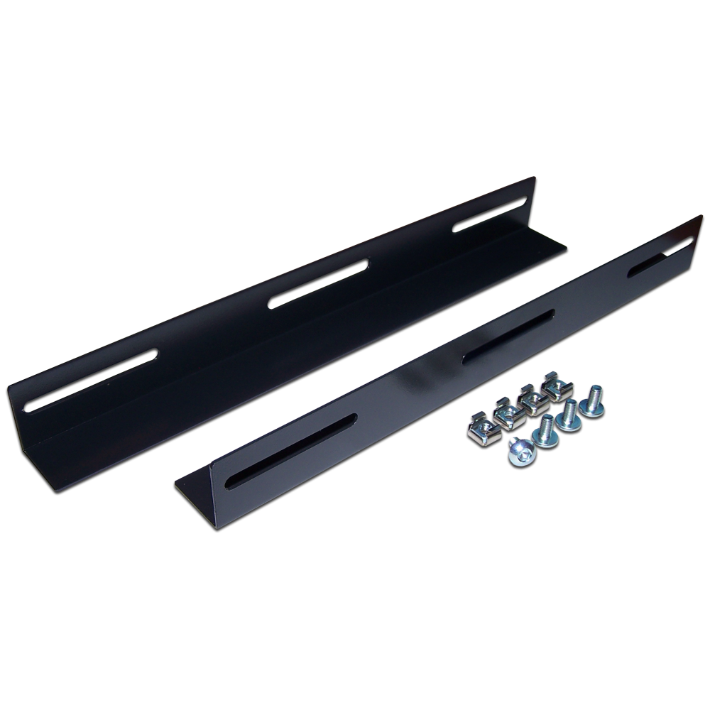 Держатели тяжелого оборудования для шкафов глубиной 1200 мм, 2 шт., черные