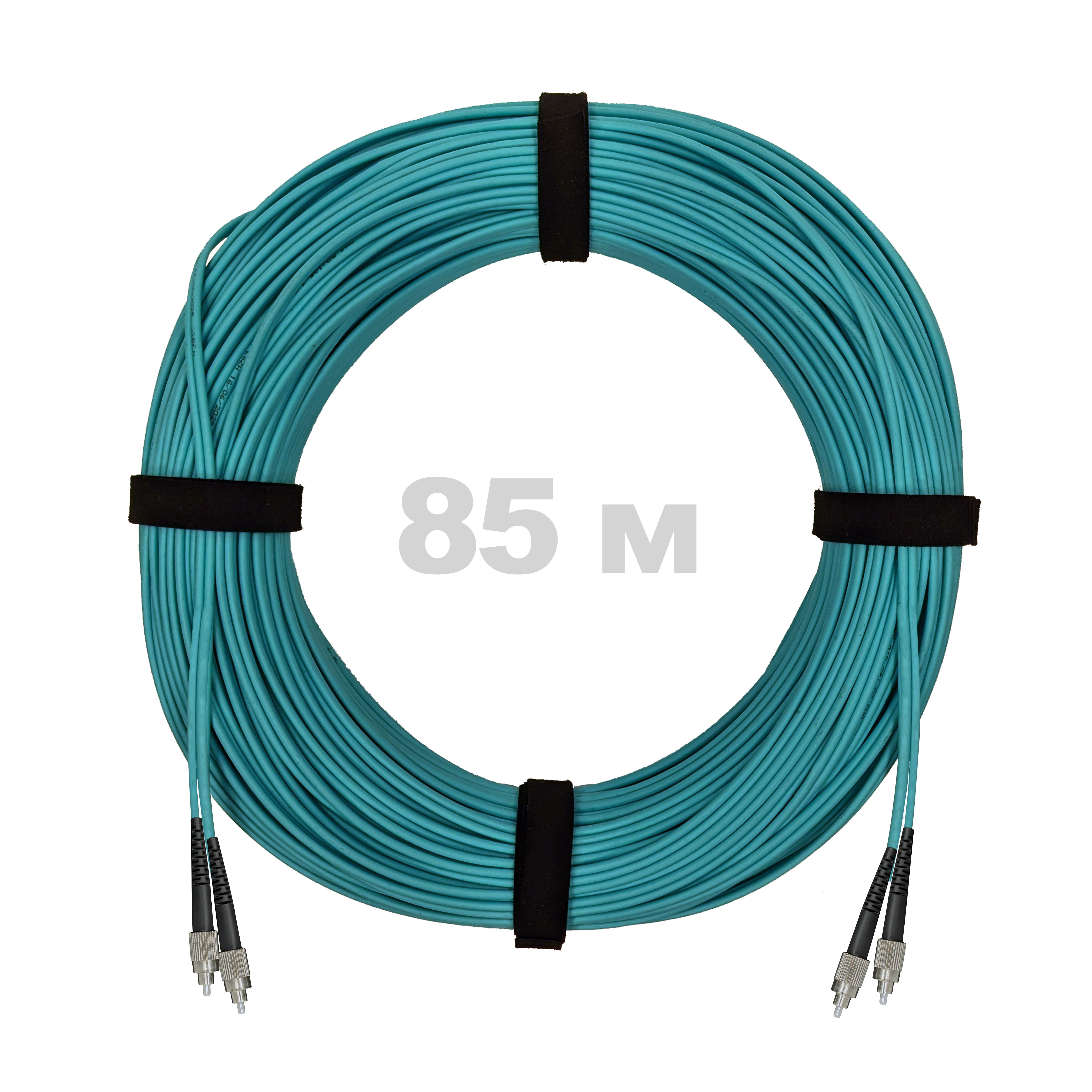 Патч-корд оптический FC/UPC-FC/UPC MM (OM3) 3mm duplex LSZH,  85 м.