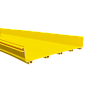 Прямая секция оптического лотка, 100x600 мм, 2 метра, желтая