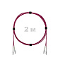 Патч-корд оптический LC/UPC-LC/UPC MM (OM4) 2mm duplex LSZH,  2 м.