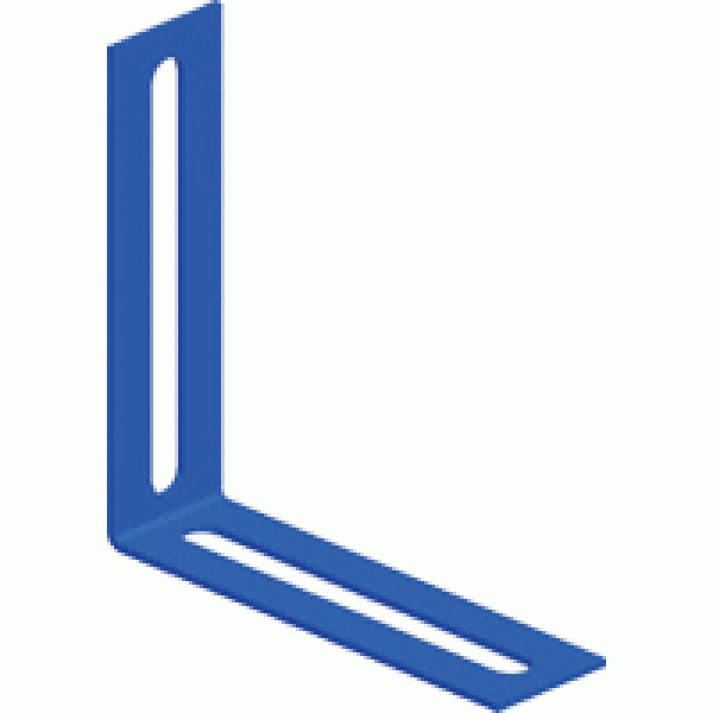 Соединитель угловой 100 мм для стального лестничного лотка, серый