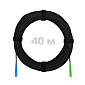 Патч-корд оптический FTTH комбинированный, диэлектрик FRP, G.657 LSZH SC/APC-SC/UPC, черный 40 м