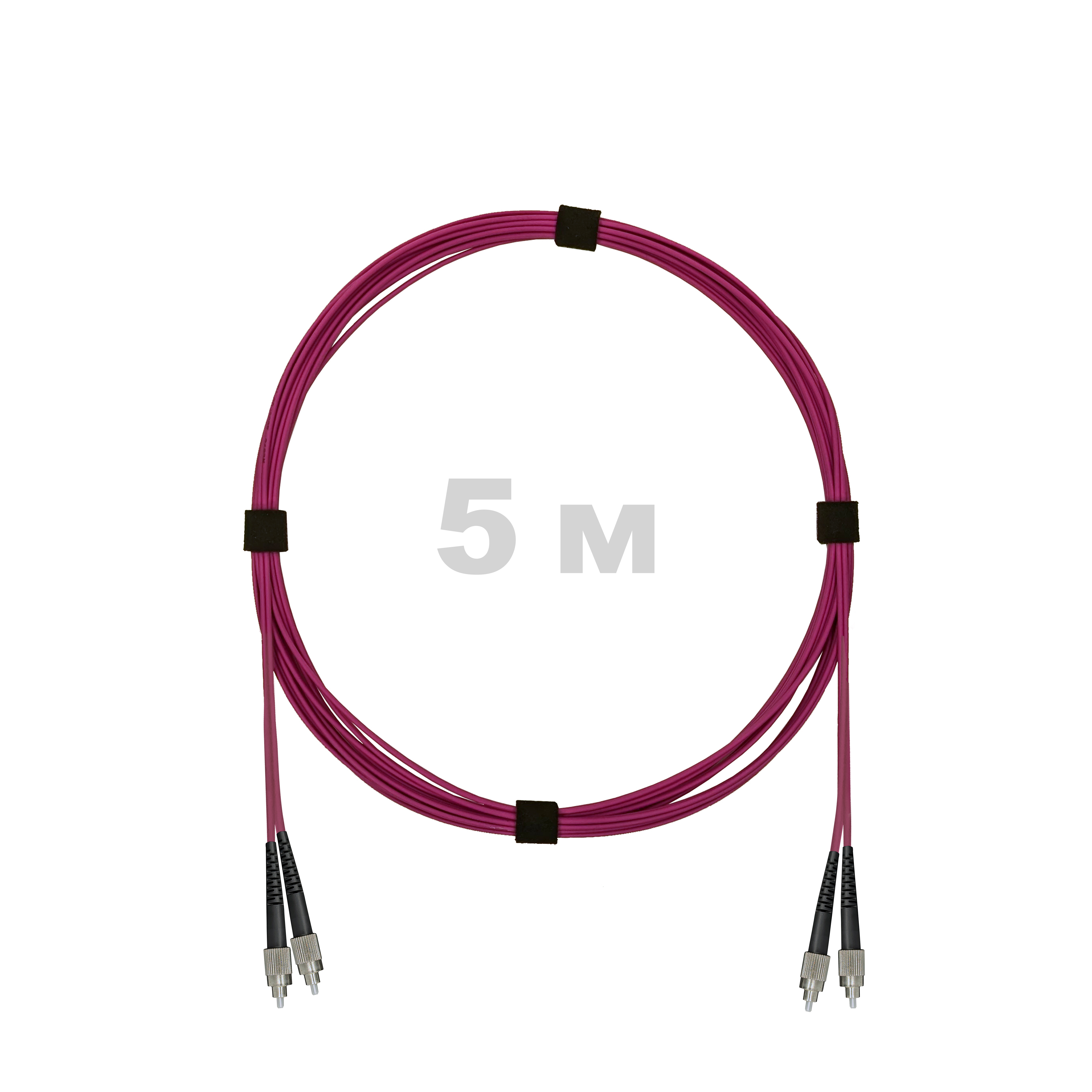 Патч-корд оптический армированный бронированный FC/UPC-FC/UPC MM (OM4) Duplex 3.0mm LSZH, 5 м.