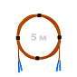 Патч-корд оптический армированный бронированный SC/UPC-SC/UPC MM (OM2) Duplex 3.0mm LSZH, 5 м.