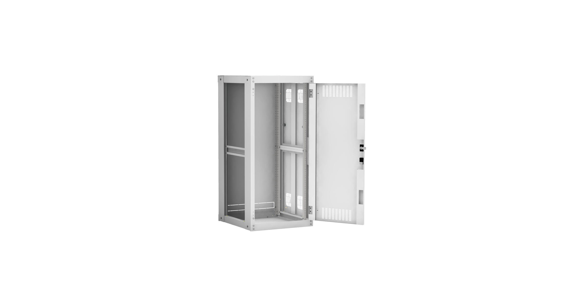 Напольный шкаф, 19", 24U, металл, 600х600, серый__