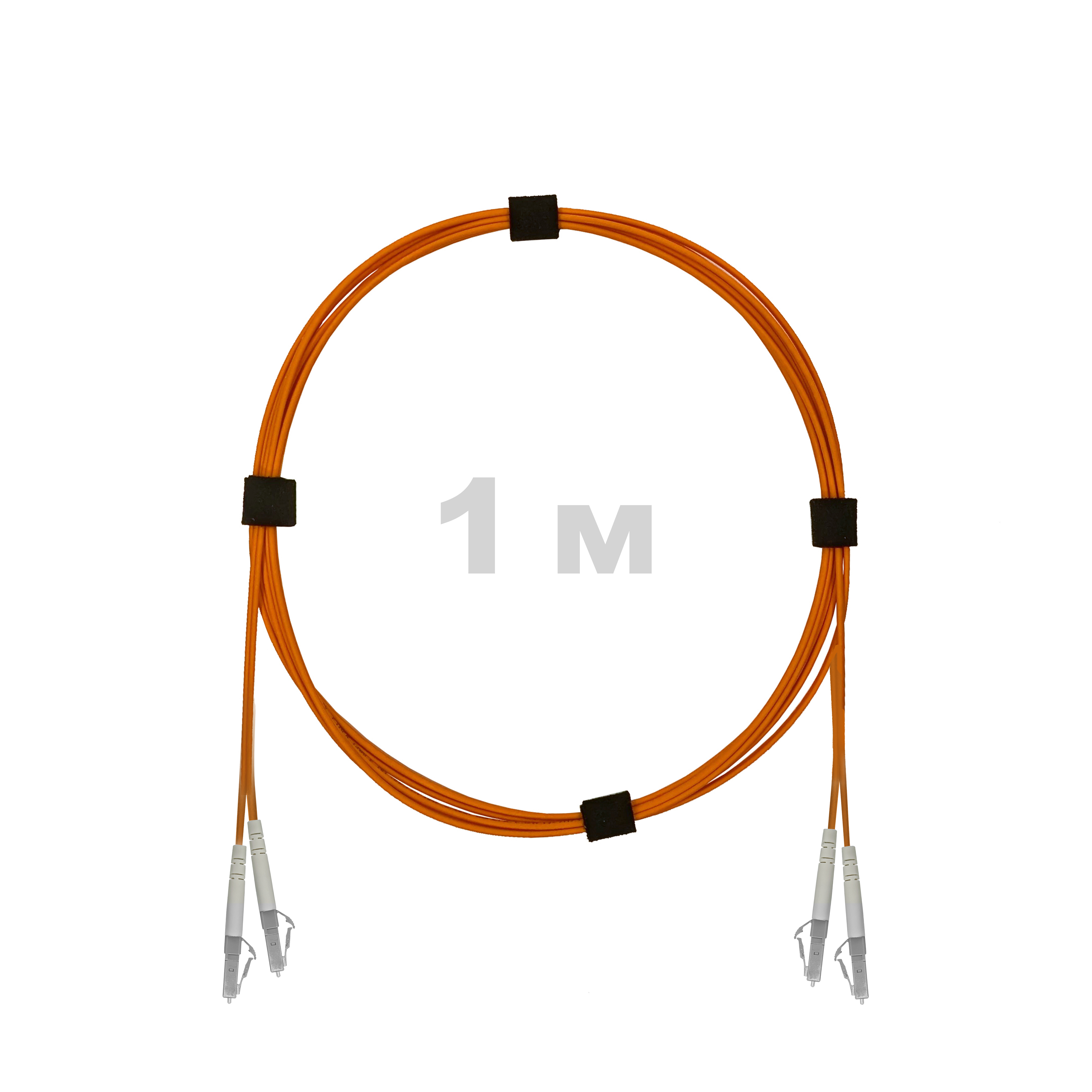 Патч-корд оптический армированный бронированный LC/UPC-LC/UPC MM (OM2) Duplex 3.0mm LSZH, 1 м.