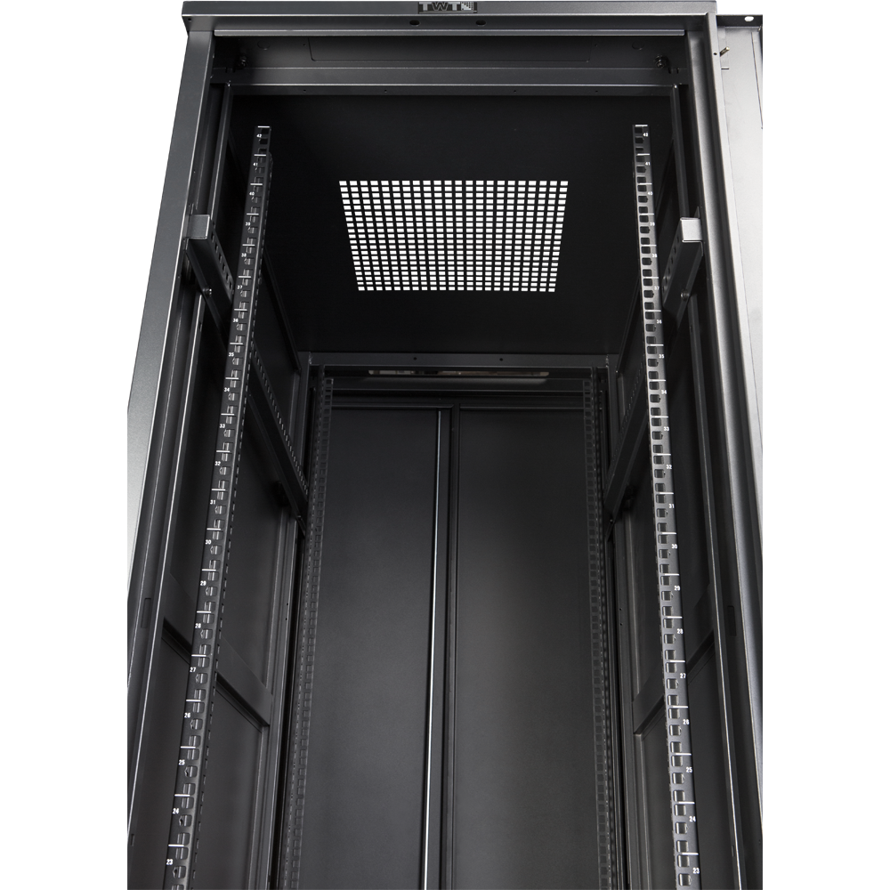 Шкаф 19" Business, 22U 600x1000, черный, передняя дверь стекло, задняя дверь распашная металл__