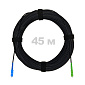 Патч-корд оптический FTTH комбинированный, диэлектрик FRP, G.657 LSZH SC/APC-SC/UPC, черный 45 м