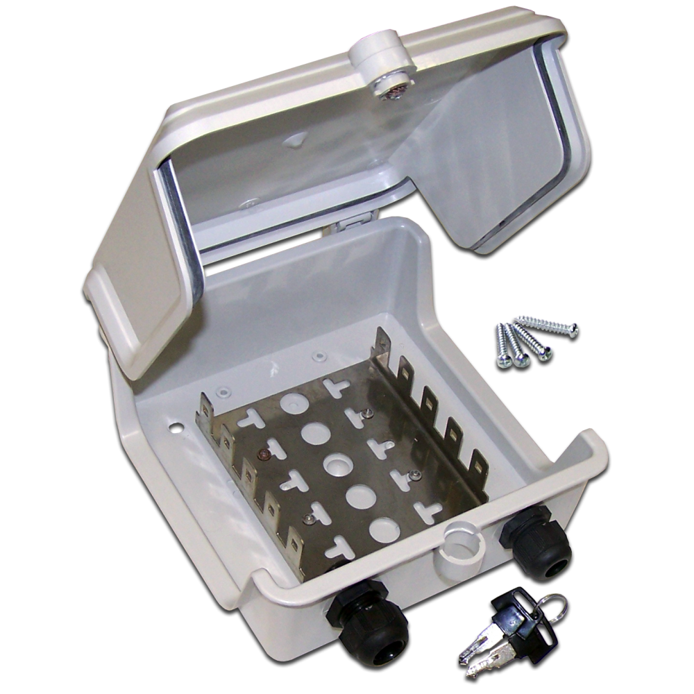 Наружный распределительный бокс, 5 плинтов, 50 пар__