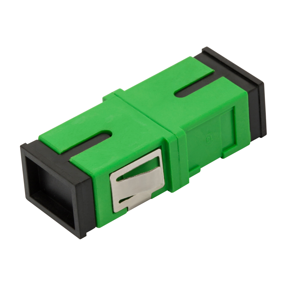 Адаптер оптический LANMASTER SC/APC без фланцев, SM, симплексный