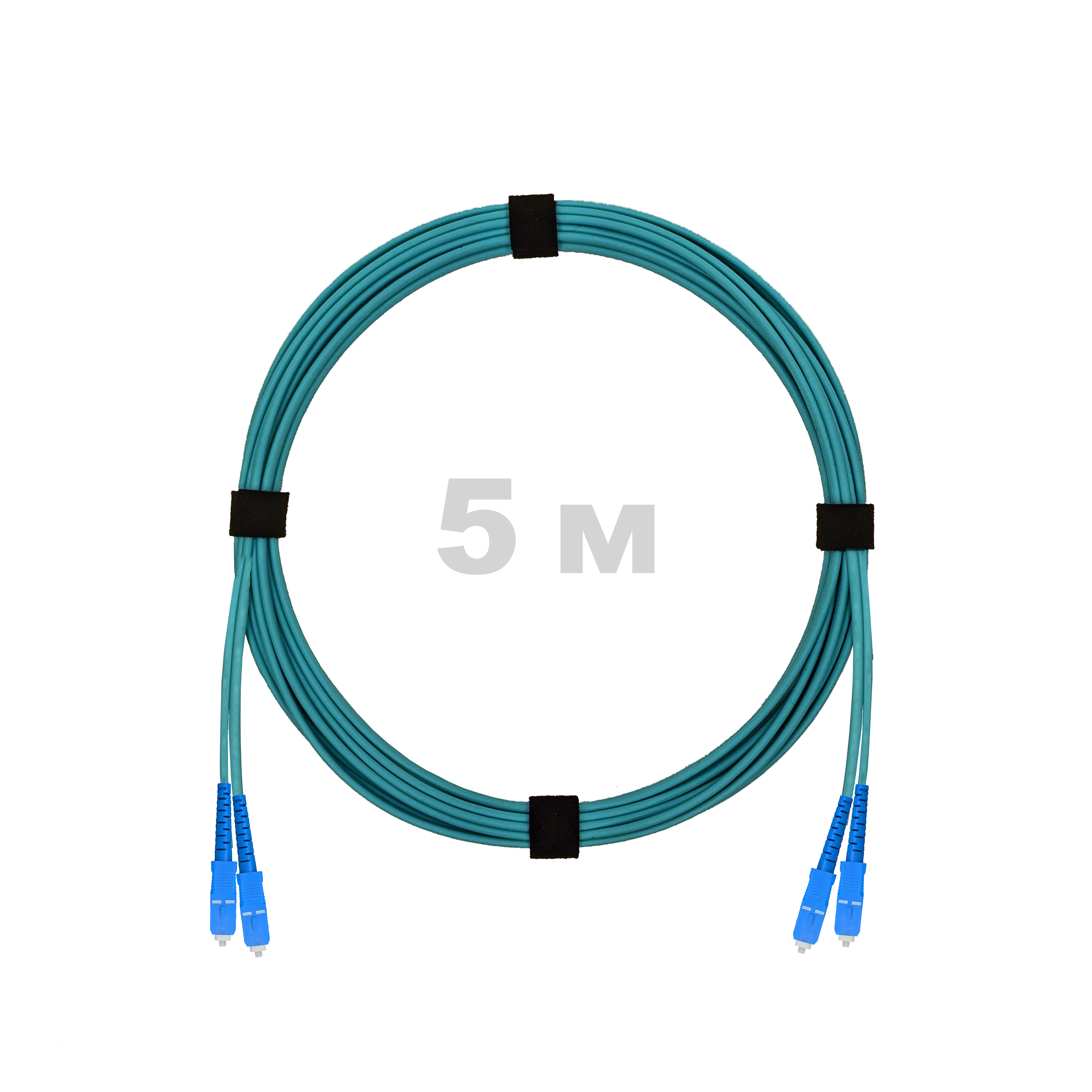 Патч-корд оптический SC/UPC-SC/UPC MM (OM3) 3mm duplex LSZH,  5 м.