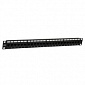 Патч-панель PP3-19-24-8P8C-C6-110D 19" 1U cat.6 24 порта RJ45 UTP Hyperline
