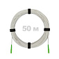 Патч-корд оптический FTTH, диэлектрик FRP, G.657, LSZH, 2 SC/APC, белый, 50 м