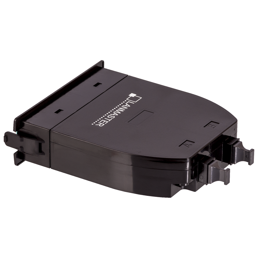 MPO кассета OM3, 24xLC, тип B, низкие потери, черная__